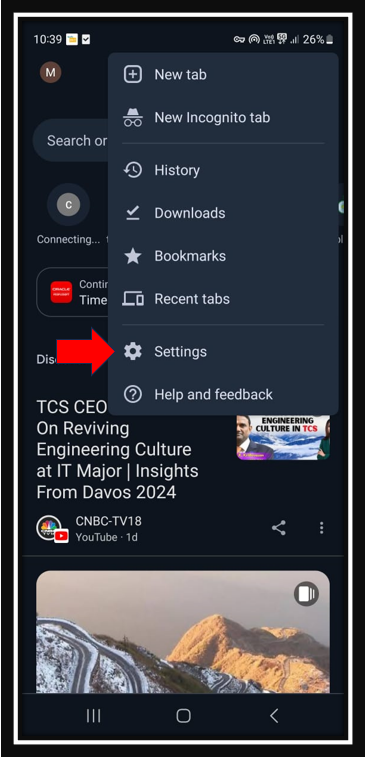 Turn on dark mode on google chrome for android phone
