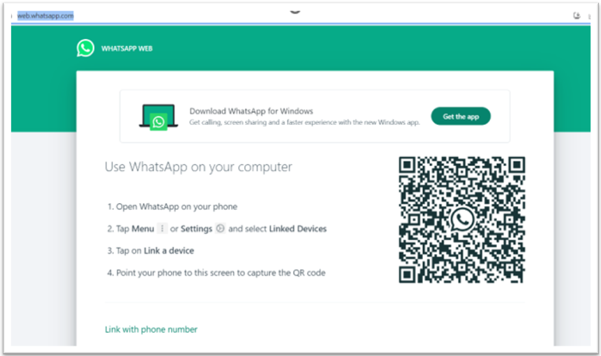 Whatsapp web login