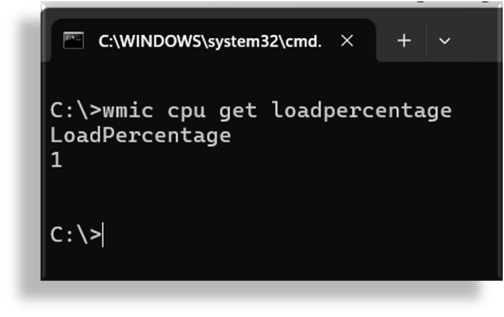 command to get CPU usage